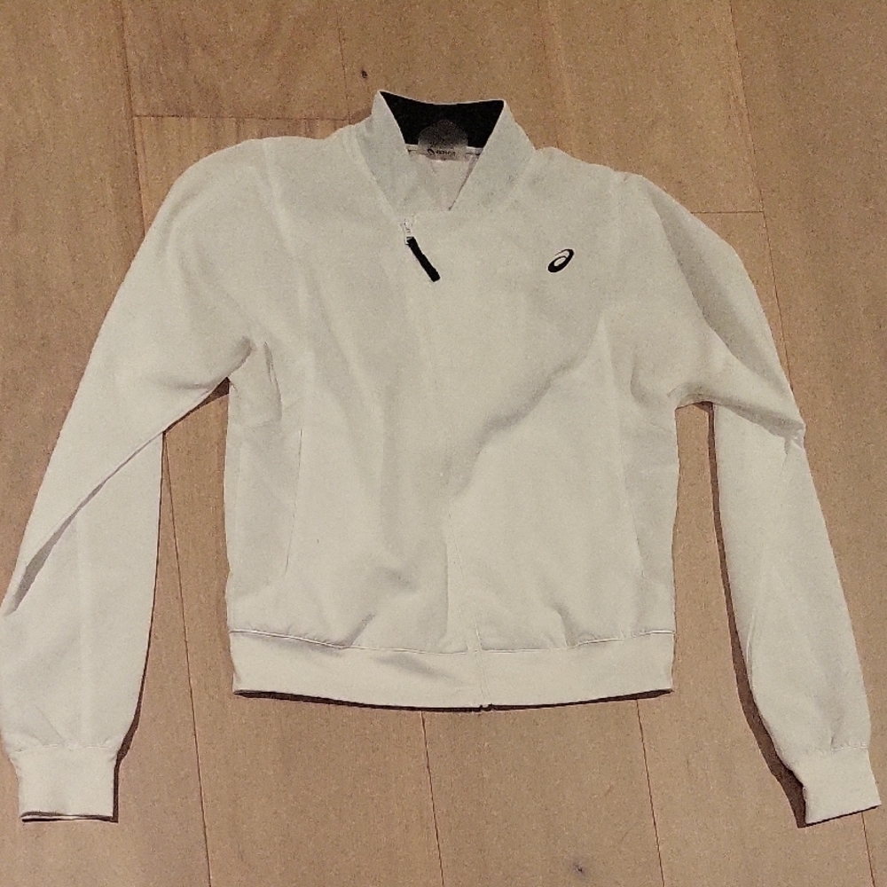 Asics Women's Classic White Bomber Jacket